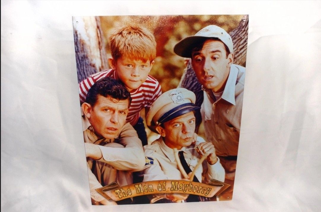 “The Men Of Mayberry” Vintage Metal Wall Hanging Andy Griffith Show Andy, Barney