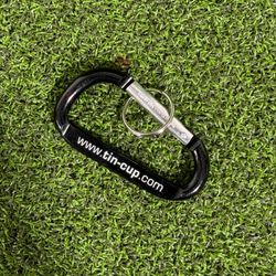 Tin Cup Golf Ball Marker Carabiner Black golf golfing club balls
