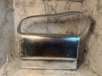 Silver Metallic Mini Shoulder Bag