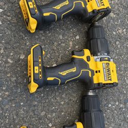 DEWALT ATOMIC 20-Volt MAX Brushless Cordless 1/2 in. Hammer Drill $80 each no battery no charger 