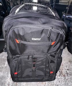 Zomfelt extra large rolling travel backpack