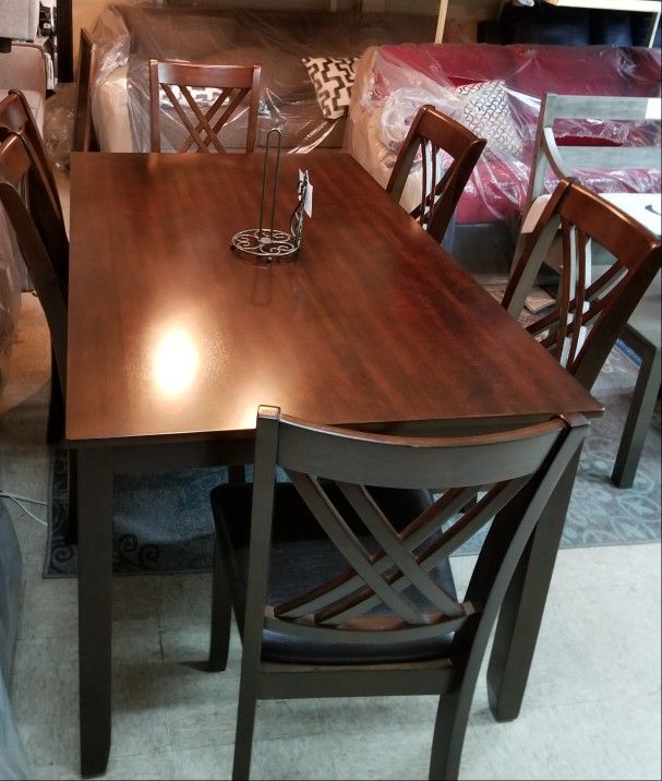 New 7 Pcs Table Dining Set Only $799