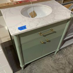 30in Bathroom Vanity With Top- AS IS