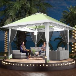 Pop-Up Canopy Tent With Mosquito Screen