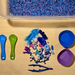 Sensory Kits, Sensory Learn N Play Space Mix, Sensory Bin, Sensory Play, Montessori School, Sensory Bins,Colored Rice