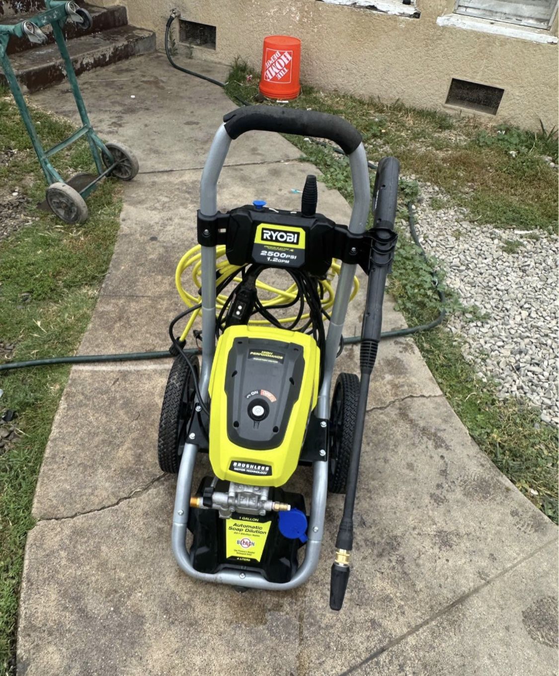 Ryobi premium eléctric pressure whasher 2500 psi 1.2gmp