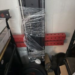 Ethos Brand Squat Rack With Accessories 