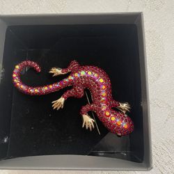 Stunning Crystal Lapel Pin From Switzerland! 