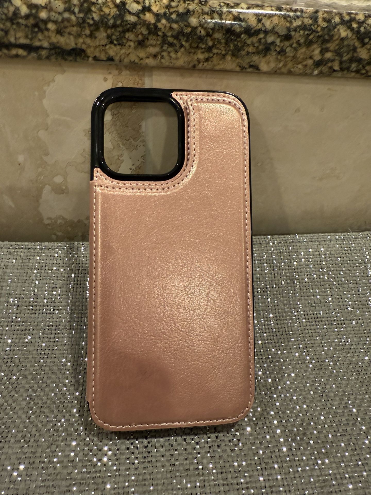 NEW ROSE GOLD IPhone 16 Pro Max Wallet Case 