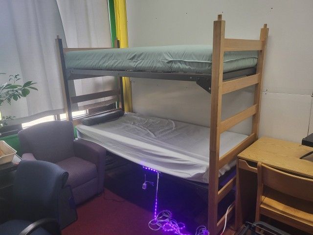COMPLETE TWIN BUNK BED SET WITH BED AND FRAME (HOME5)