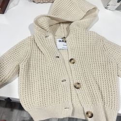 6-12m Baby Girl / Baby Boy Beige Knitted Sweater 