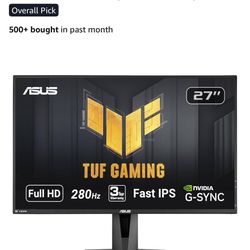 ASUS TUF Gaming VG279QM 27" 1080P Monitor, Fast IPS, 280Hz Refresh Rate, 1ms Response, G-SYNC Compatible