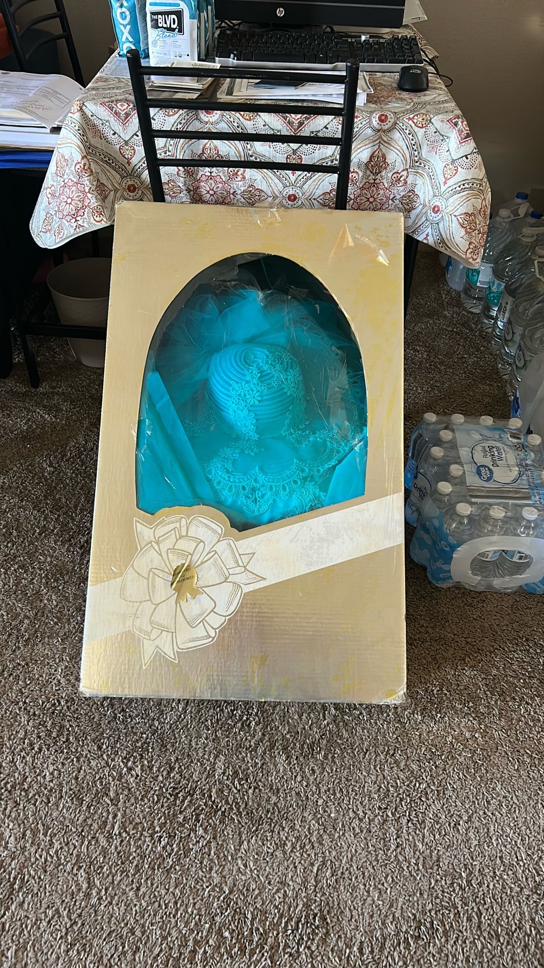 Preserved-80’s Wedding Dress/Hat w/Veil-$50