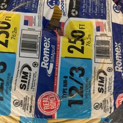 12/3 250ft Romex Electric Copper Wire New Roll