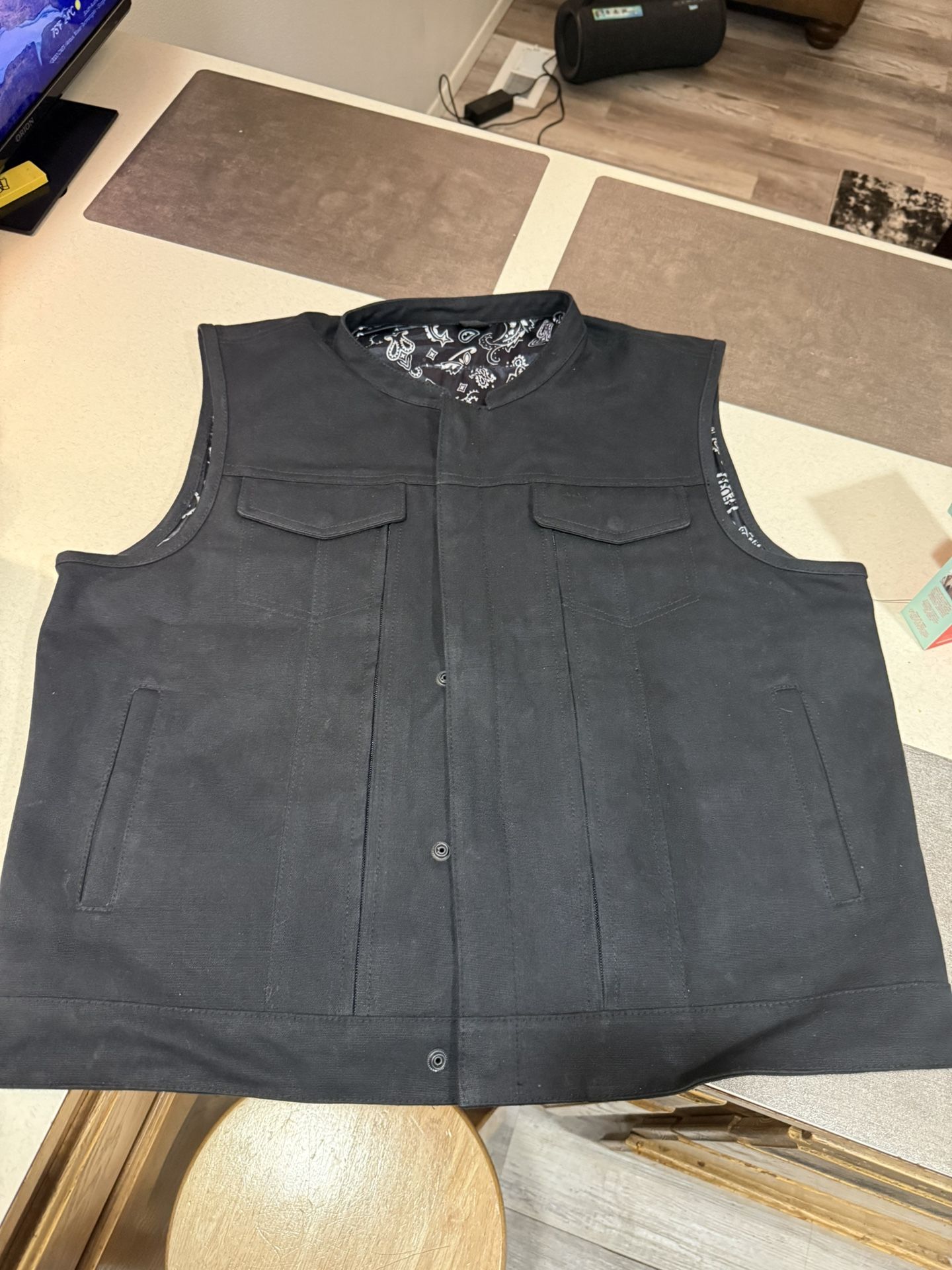 Bikers Leather Vest