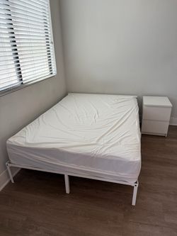Full/Double Ikea Bed Frame + Mattress