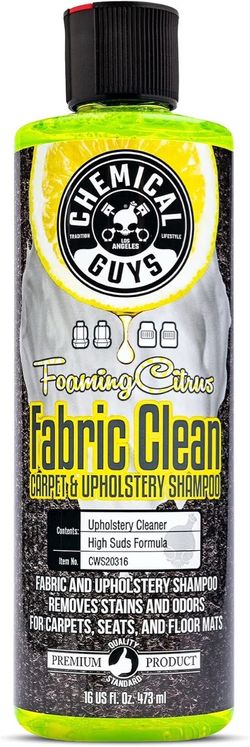 Chemical Guys, Foaming Citrus Fabric & Carpet Cleaner, Seats & Mats, 16 oz
