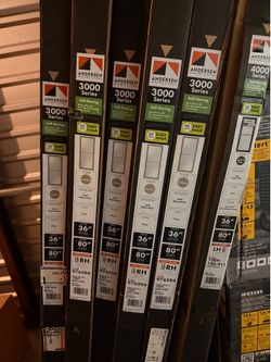 Andersen 3000 series storm door 36X80 sandtone RH