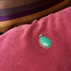 Malachite Pendant In Sterling Silver 