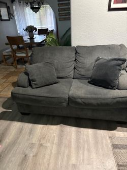 Two sofas and Two tables.