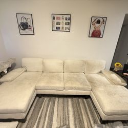 Cream Apartment Couch 