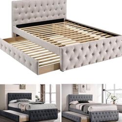 Full Twin Trundle Bed Not Including Mattress 