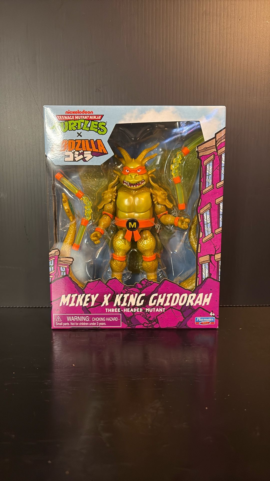 TMNT X Godzilla Mikey King Ghidorah