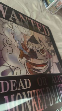 One Piece Monkey D. Luffy Wanted 3D Poster