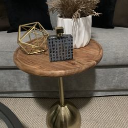 Side Table Gold Base 