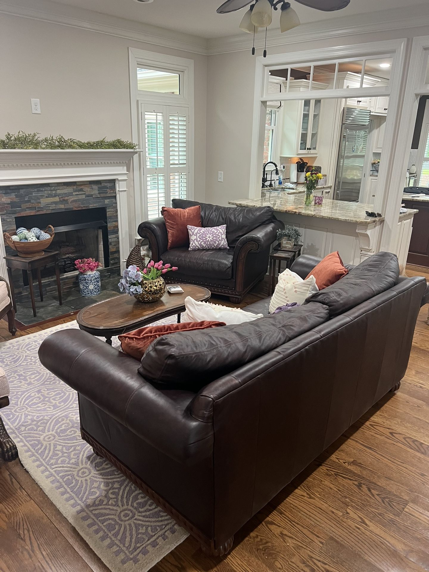 Leather Chair And Couch
