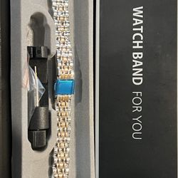 Brand New! Apple Watch band silver/rose