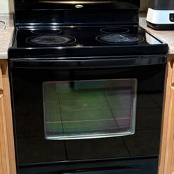 Black Electric Stove 