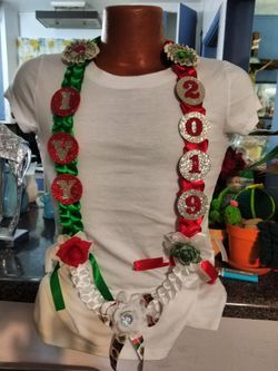 Graduation Lei Mexican tricolor