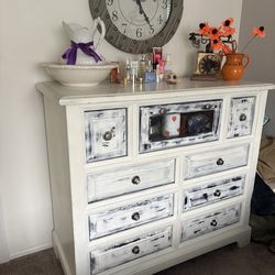 Rustic vintage solid wood dresser