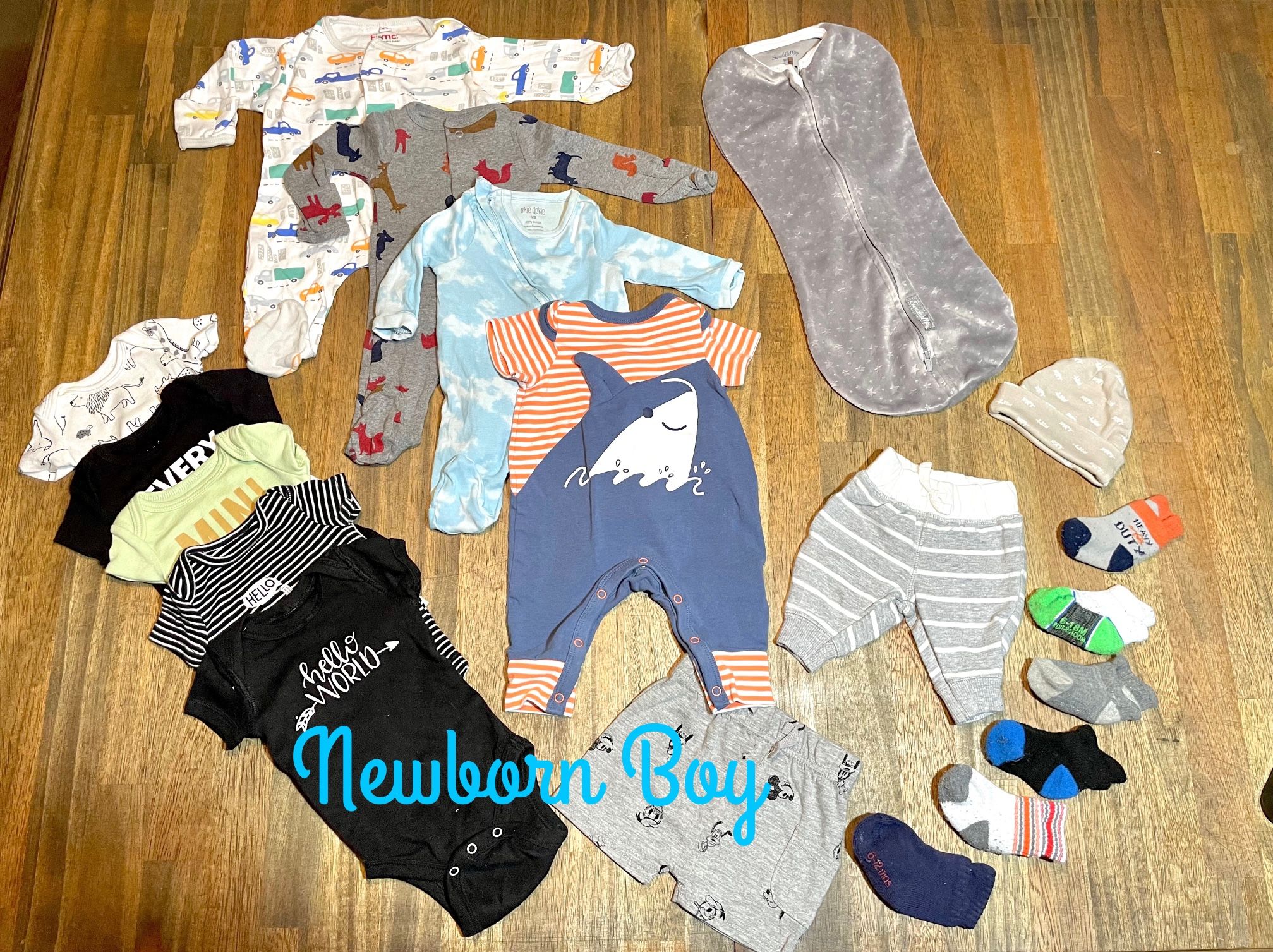 Newborn Baby Boy Outfits. Set #4