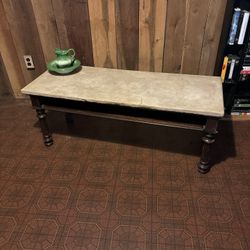 Antique Marble Top Coffee Table