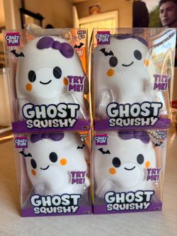 Crazy Fun Ghost Squishy Toy – Lot of 4