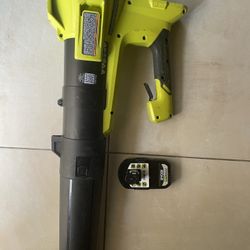 Ryobi ONE+ 18-Volt Lithium-Ion Cordless Leaf Blower - Bare Tool - Black, Green