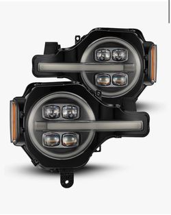 KBEX LED Headlight Pair with Halo and DRL