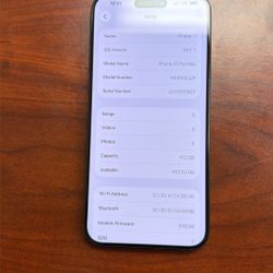 Verizon Unlocked  iPhone 15 Pro max - 512GB