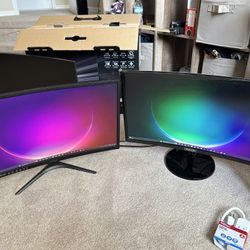 2x Msi Gaming Monitor + Samsung Monitor 