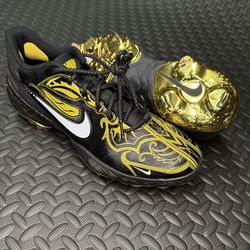 Gold Men’s Nike Alpha Huarache Elite 3 Baseball Cleats Size 11