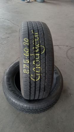 2 USED TIRES 275/60/20 GOODYEAR
