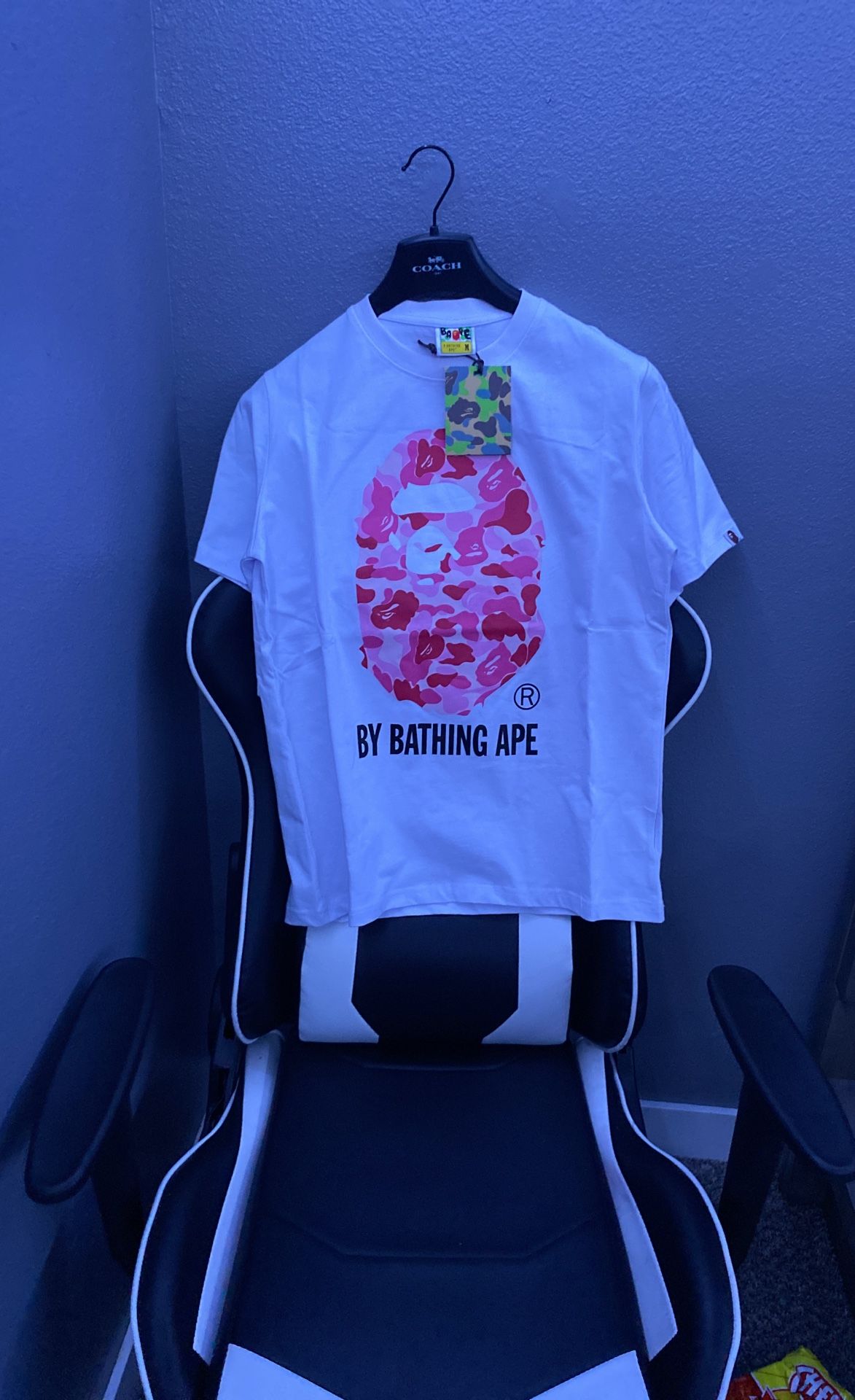 Pink Bape Shirt Size M
