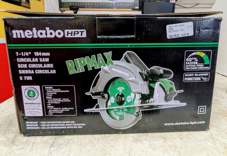 Metabo Circular Saw In Box C7UR Corded