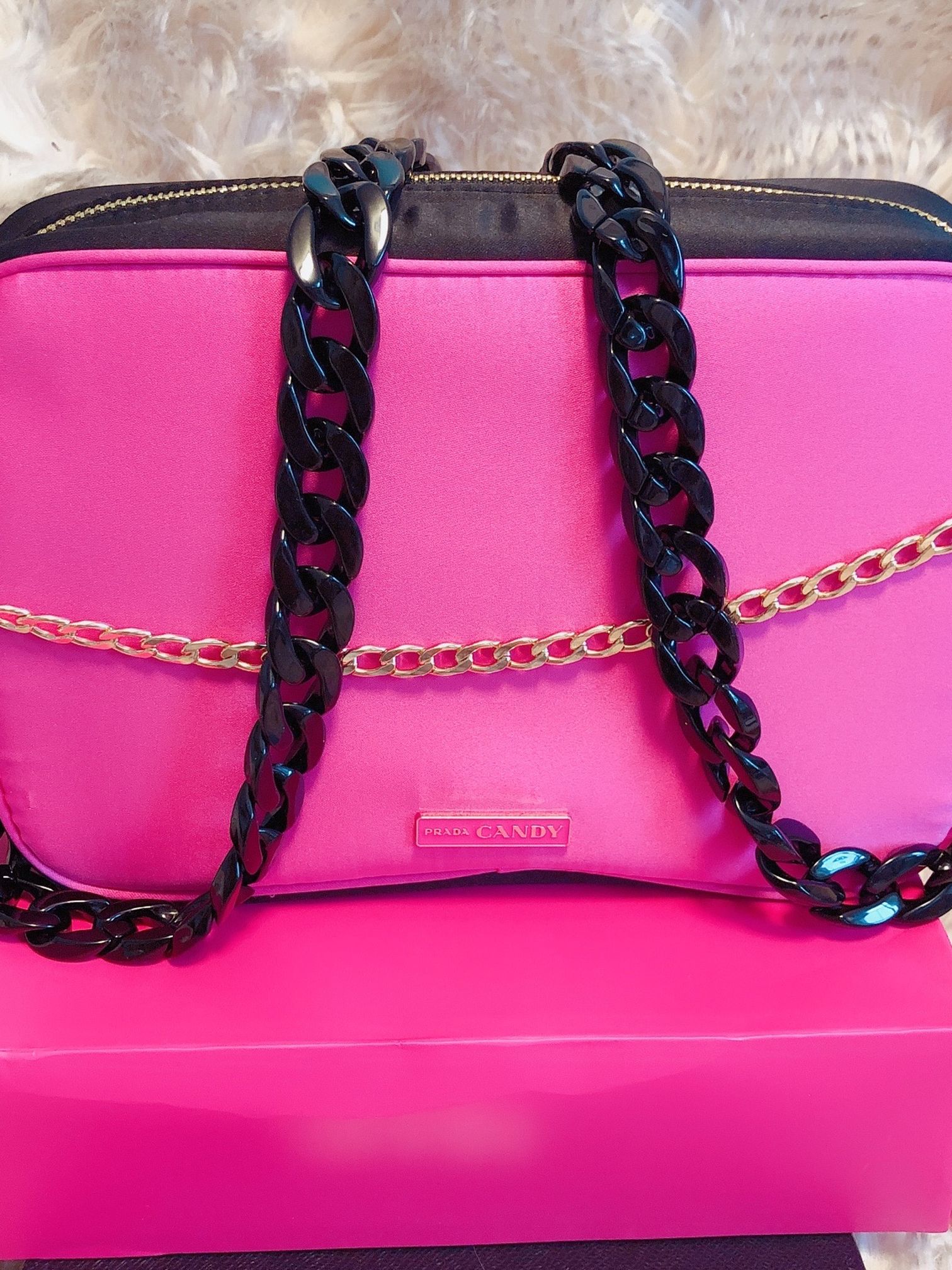 Prada Candy Cosmetic Pouch & Chain