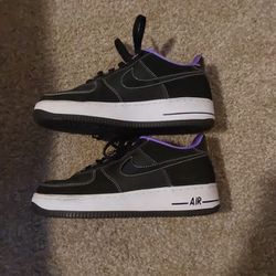 Black And Purple Airforce 1s 