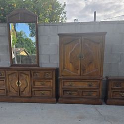 Juego De Cuarto  De Madera Pura