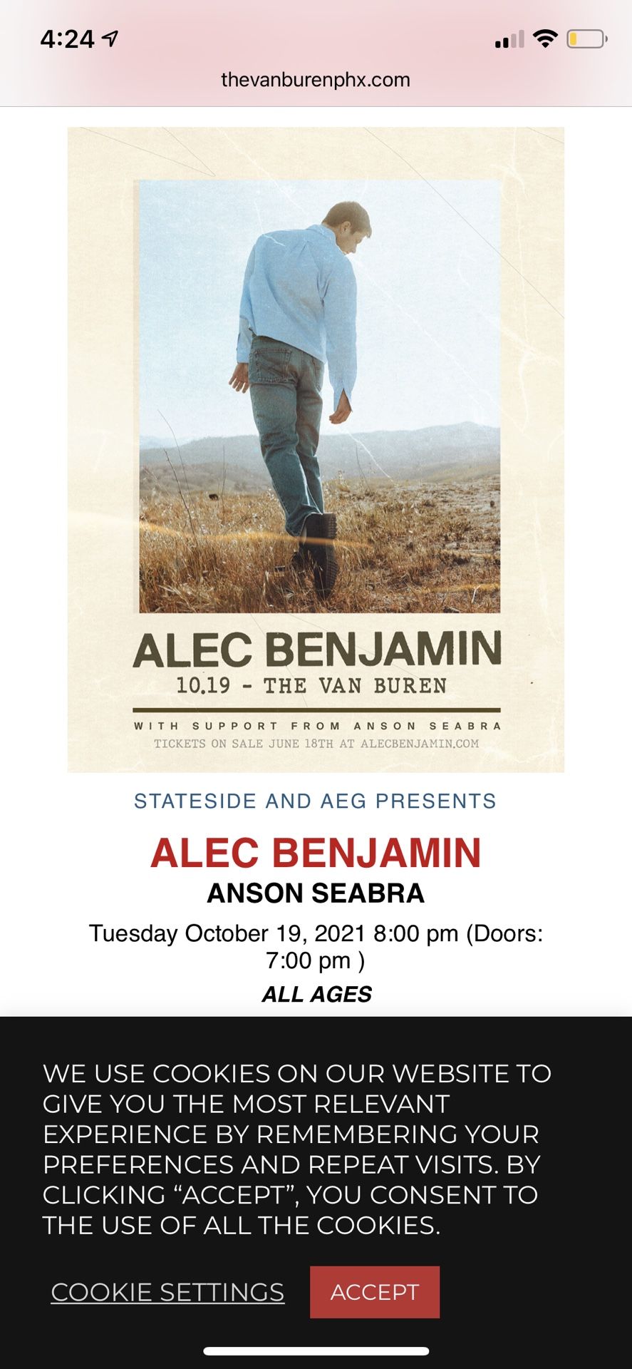 Alec Benjamin Tickets