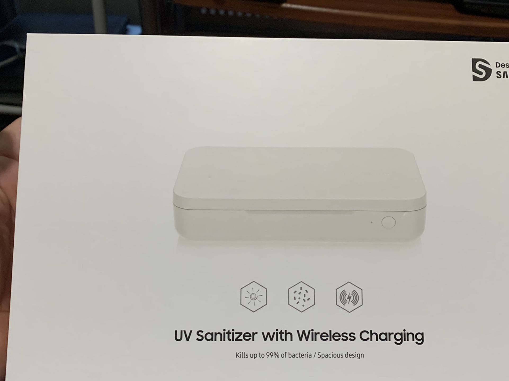 Samsung UV Sanitizer with Wireless Charging - New